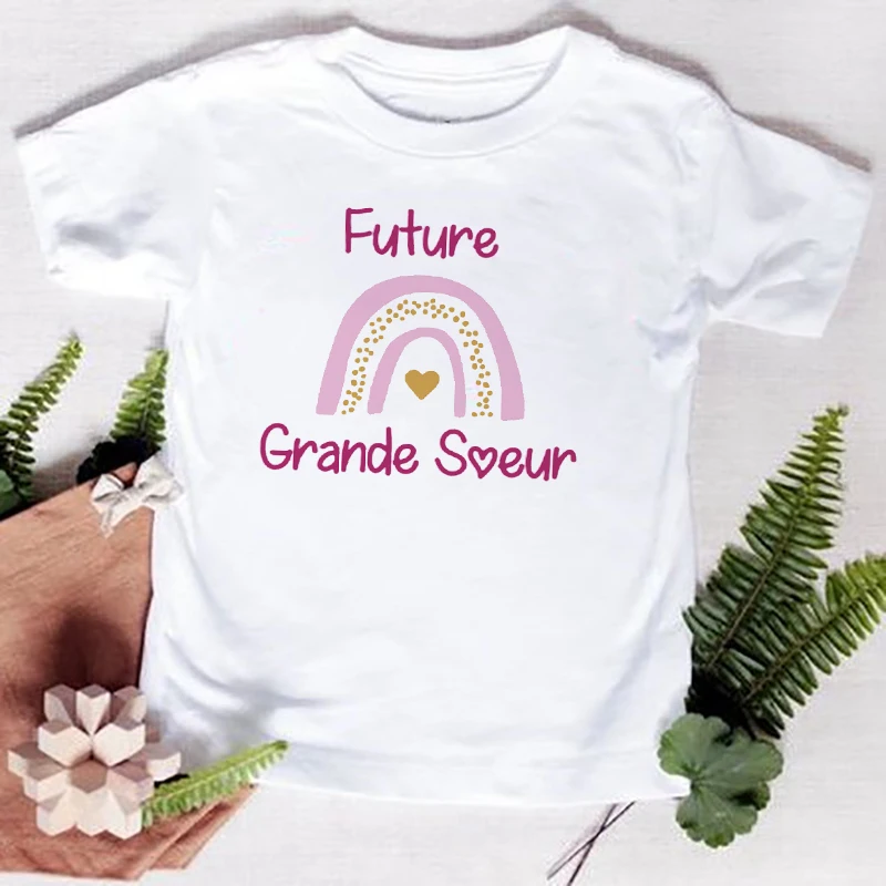 Camisetas gemelas Arcoíris de algodón para hermanos - imagen 2