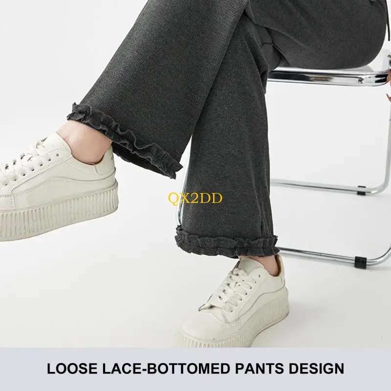 QX2D Pantalones cortos encaje para embarazadas elegantes sin costuras - imagen 2
