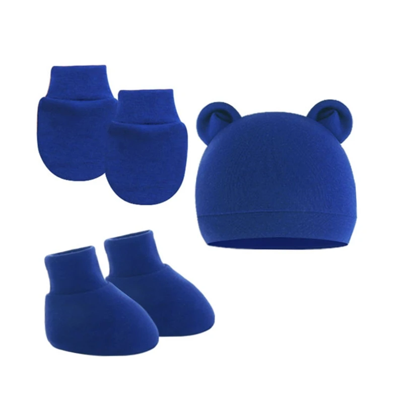 Gorro con orejas y calcetines para bebé recién nacido 0-6 meses - imagen 4