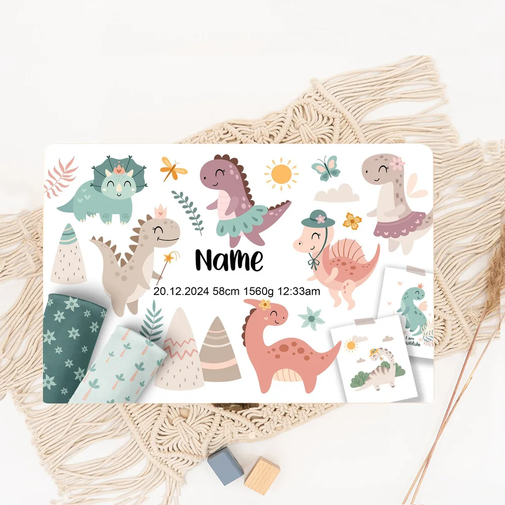 Caja de recuerdo para bebé personalizada con nombre – madera