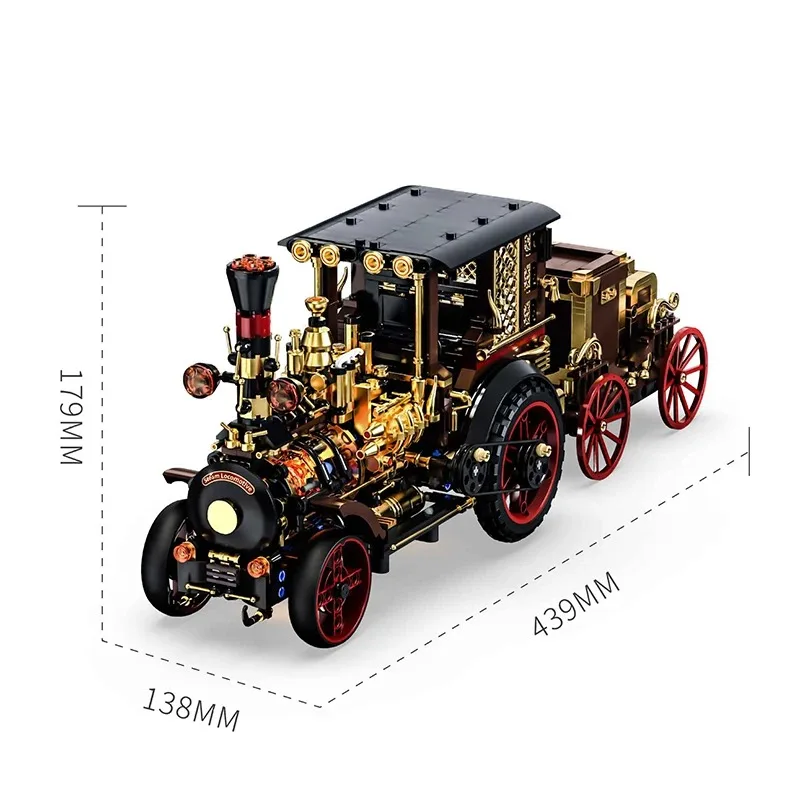 Bloques de construcción de coche steampunk vintage retro - imagen 3