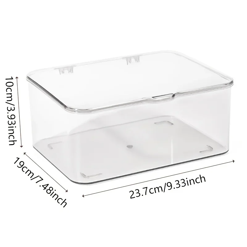 Caja organizadora en uso sobre escritorio