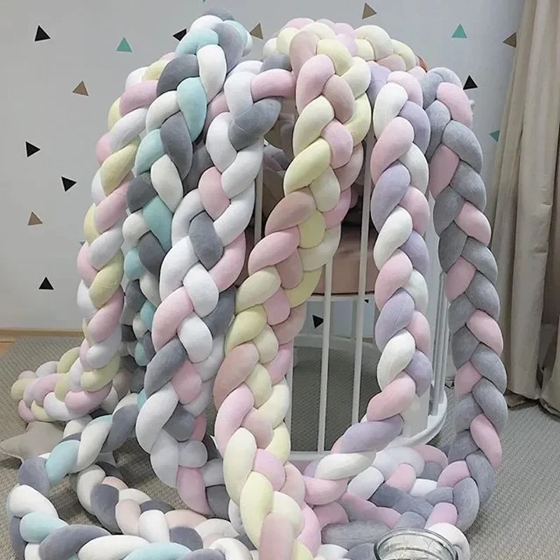 Protector de cama de bebé envolvente, cojín suave anticaídas - imagen 5