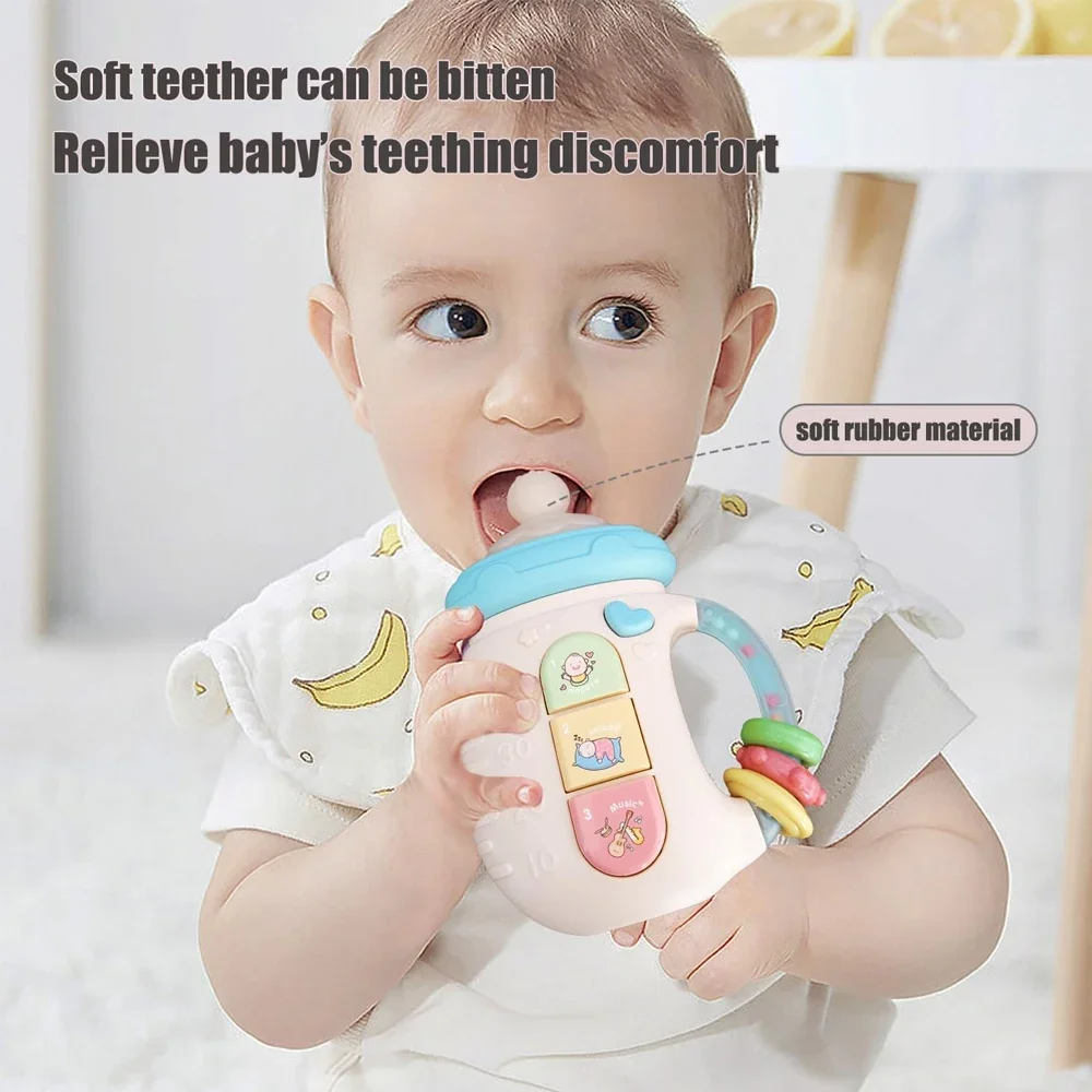 Sonajero musical educativo para bebé: juguete suave relajante - imagen 3