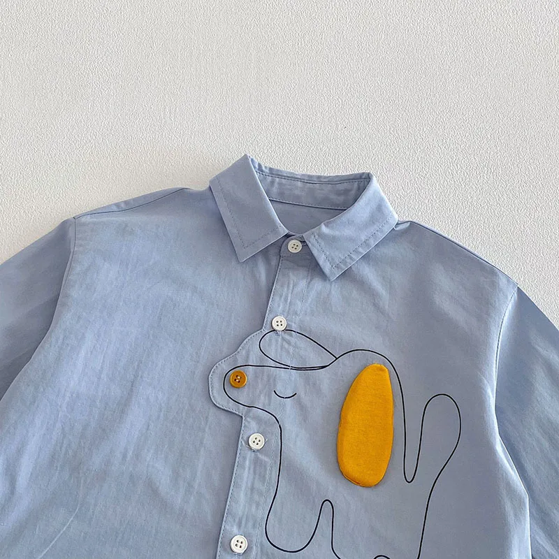 MILANCEL Camiseta de primavera holgada para niña con gato - imagen 5