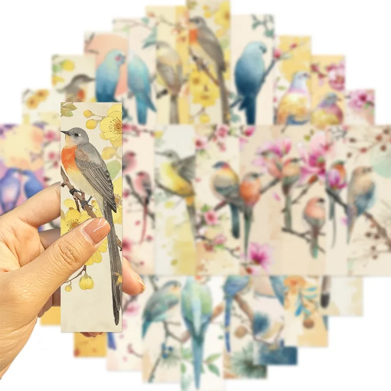 Marcapáginas decorativos de pájaros para volver al cole - imagen 3