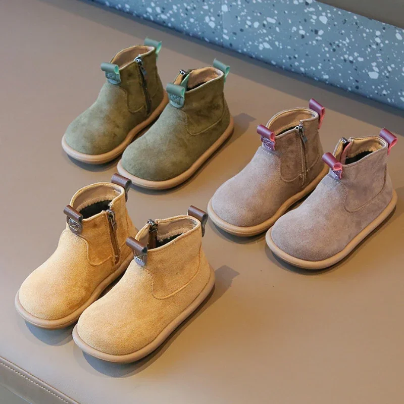 Botines antideslizantes de gamuza tipo Oxford para bebés y niños - imagen 3