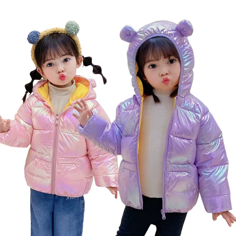 Chaqueta de plumón con capucha para niña – Abrigo invierno - imagen 2