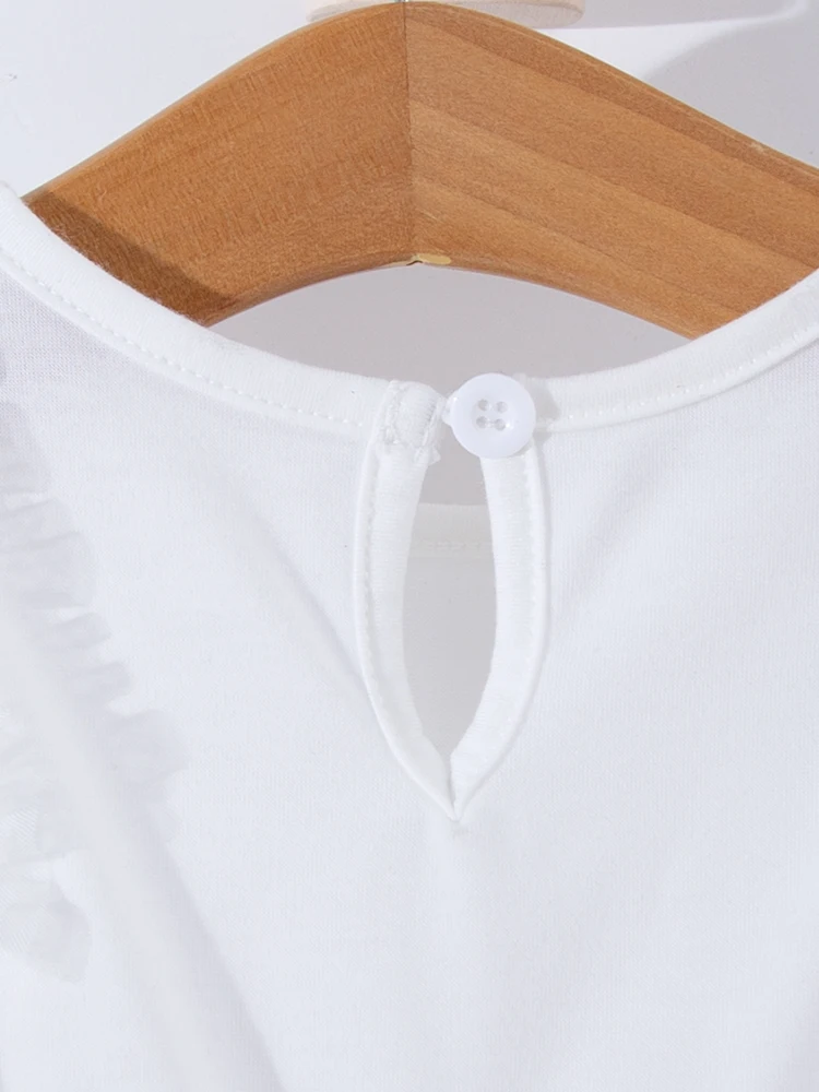 Vestido bautizo niña gasa blanca para ceremonia de bebé - imagen 2