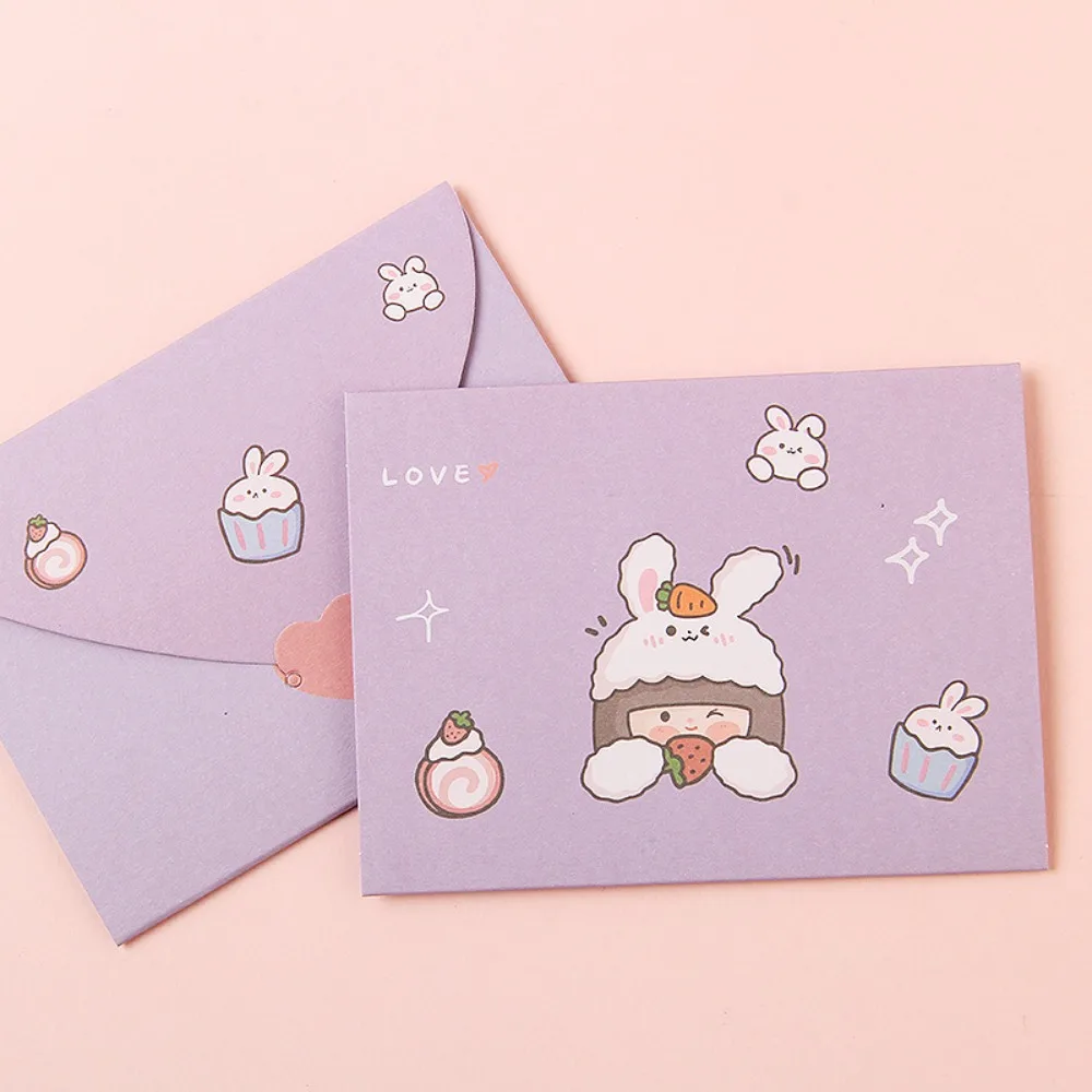 Tarjeta plegable con estilo tierno