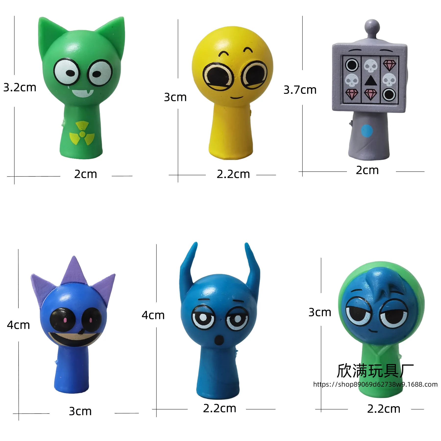 Figura de acción Mini Sprunki Wenda coleccionable para fans - imagen 4