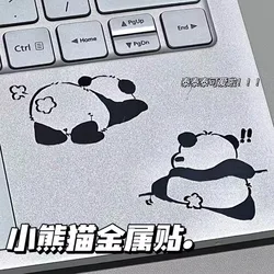 Pegatinas panda metálicas autoadhesivas para funda de móvil