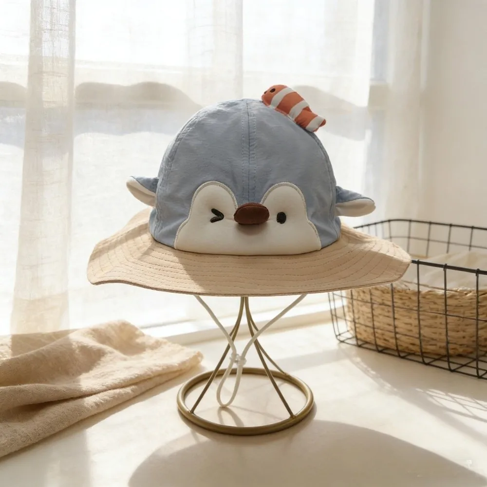 Sombrero de pescador infantil con dibujos y visera ancha de verano - imagen 3