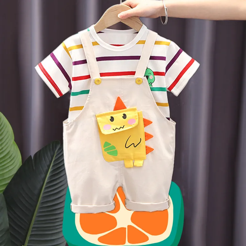 Ropa de verano para bebés en algodón: camiseta y pantalón corto - imagen 3