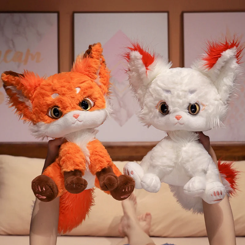 Peluche de zorro suave y esponjoso para niños, estilo tierno - imagen 4