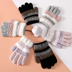 Guantes de bebé en punto con dedos completos para invierno y otoño