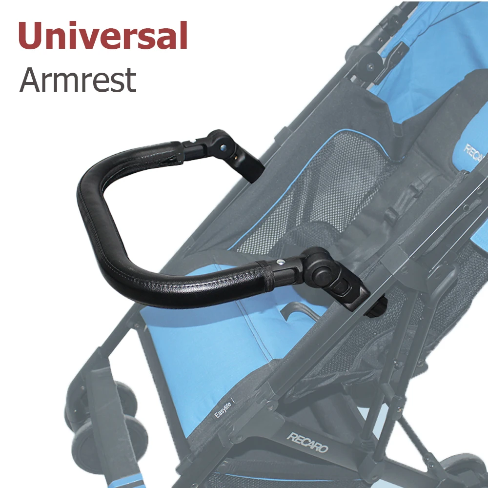 Barra parachoques de cuero para cochecito compatible con YOYO y Cybex