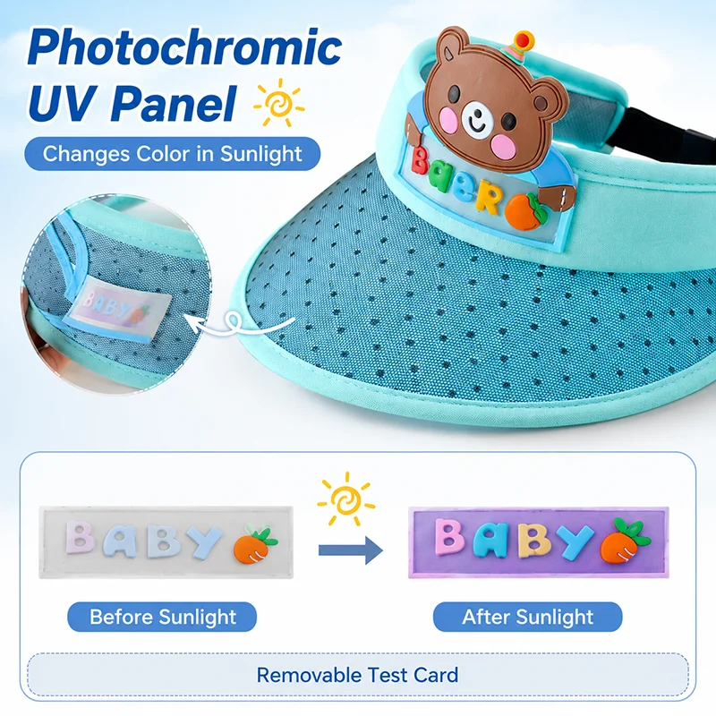 Gorra fotocromática con protección UV transpirable en malla ajustable - imagen 4