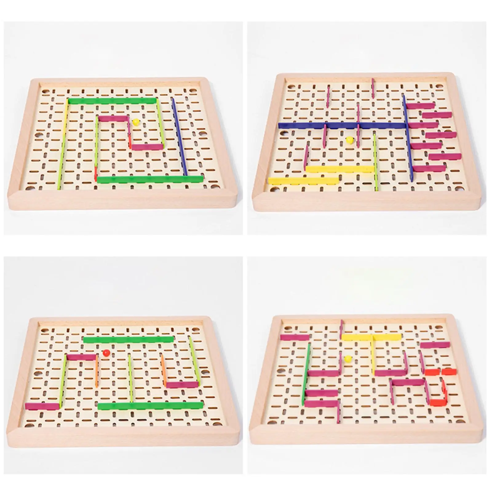 Laberinto de madera educativo con mesa aprendizaje infantil - imagen 3