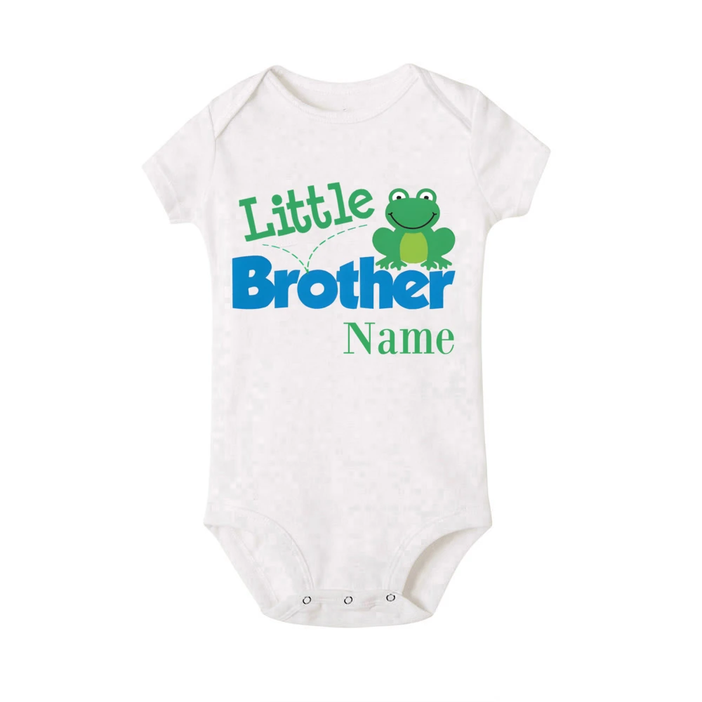 Conjunto para hermanos rana con nombre personalizado – Moda infantil - imagen 4