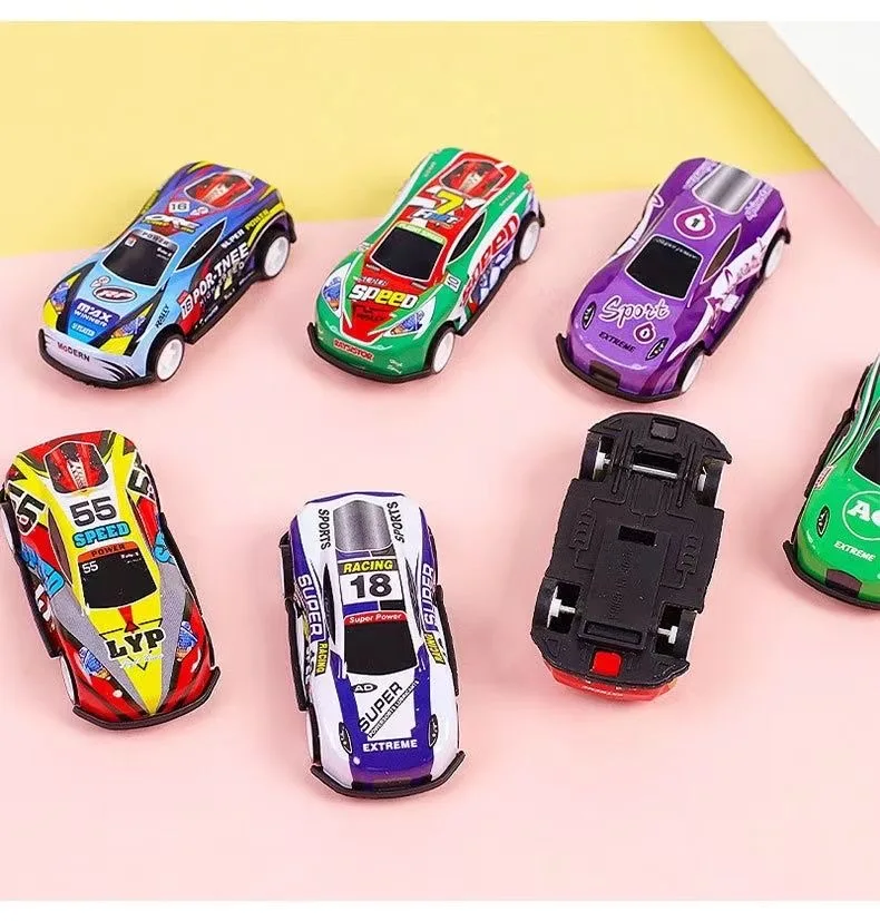 Coches alineados en una fila