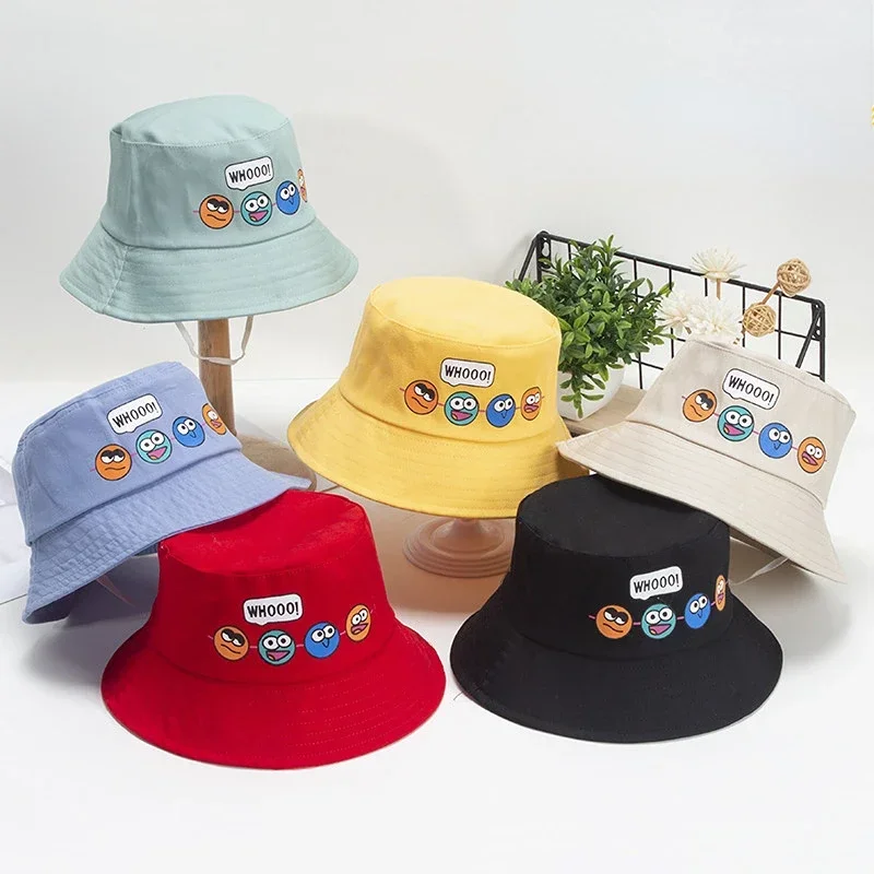 Sombrero cubo infantil con dibujos - Protección solar y cuerda