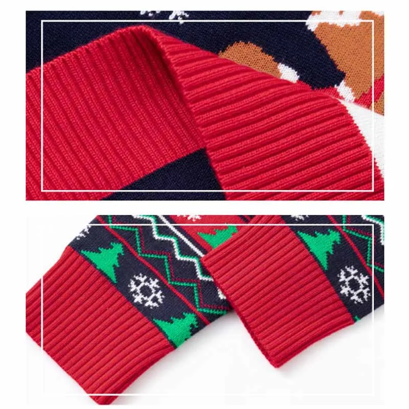Jersey de Navidad manga larga con cuello redondo infantil para niños - imagen 5
