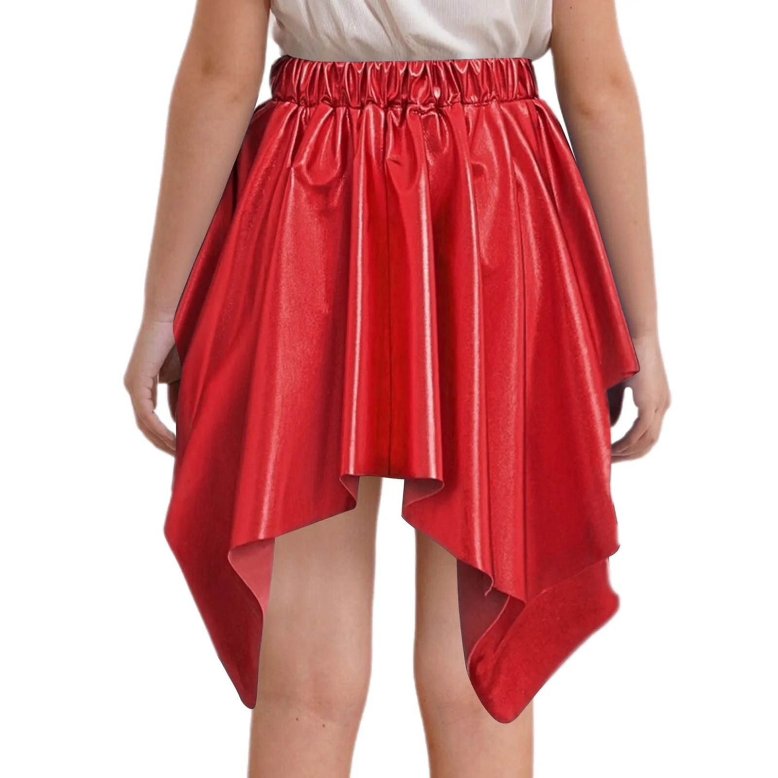 Falda de baile brillante metalizada para niñas con cintura elástica - imagen 2