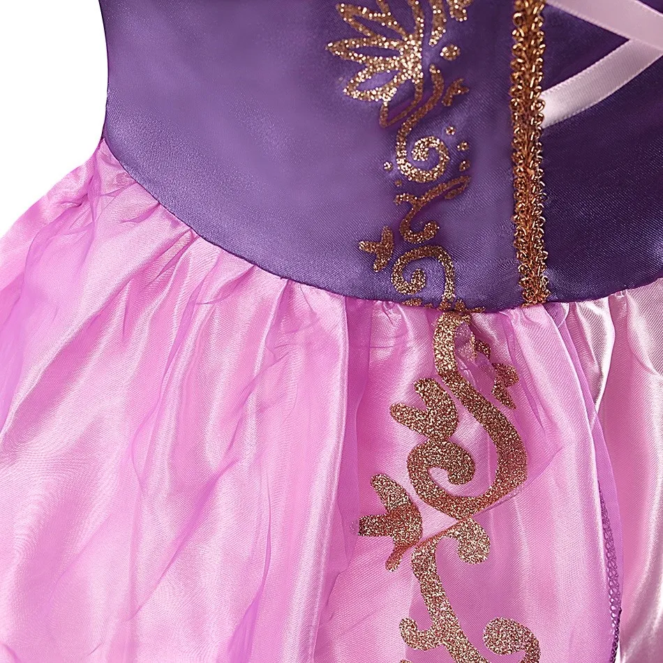 Disfraz Rapunzel Disney para niña con corona - Vestido Infantil - imagen 4