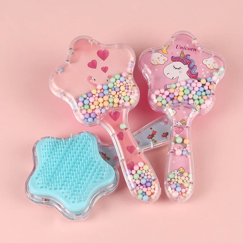 Cepillo de pelo infantil vintage para niño y niña - Mango grande - imagen 4