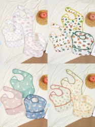 Baberos reversibles de algodón orgánico para bebé