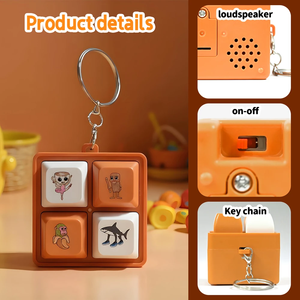 Teclado fidget antiestrés infantil con sonido y luz