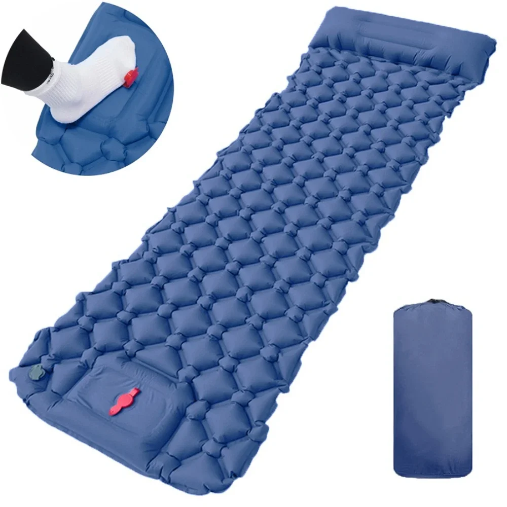 Colchoneta inflable con almohada integrada