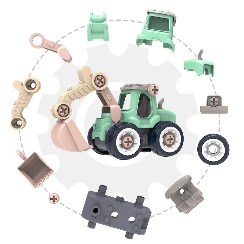 Juegos de construcción desmontables con excavadora y bulldozer - imagen 2