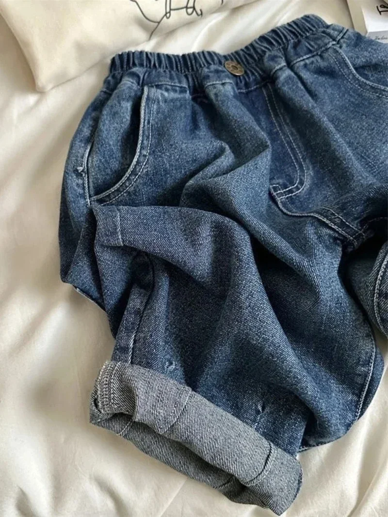 Vaqueros algodón suelto estilo Harem para bebé y niño - imagen 2