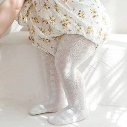 Calcetines largos de malla sin costuras para bebé, antimosquitos