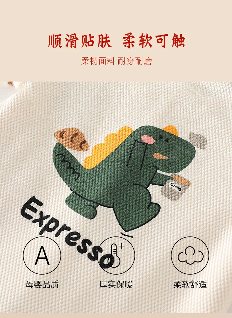 Mono de bebé dinosaurios con manga larga para salidas - imagen 4