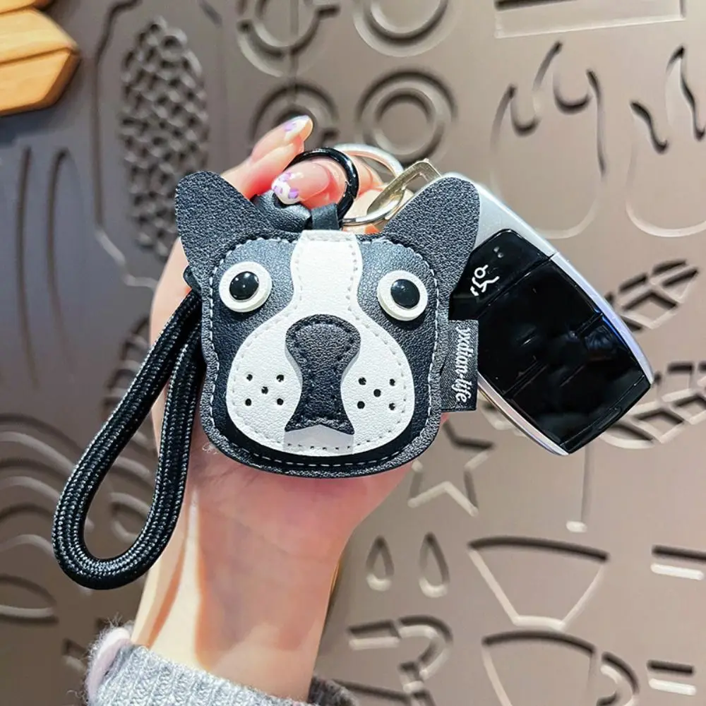 Llavero colgante de gato y perro de piel sintética PU para bolso - imagen 4