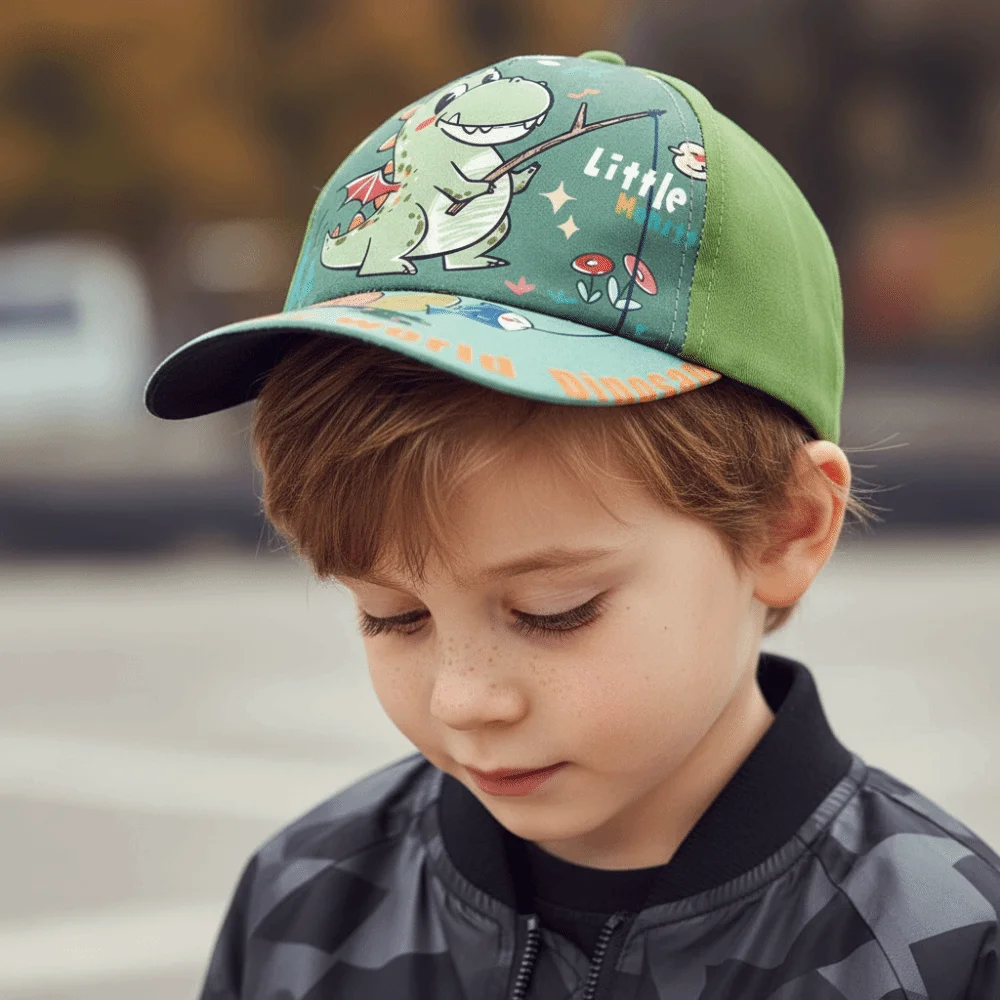 Estampado de dinosaurio en la parte frontal