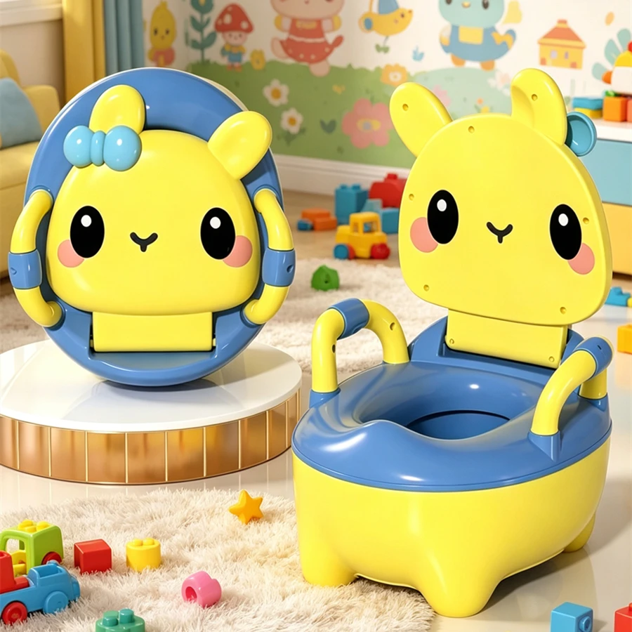 Asiento de inodoro infantil portátil, limpieza fácil, para bebés WC - imagen 4