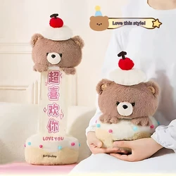 Peluche de oso con cuerda y sorpresa para cumpleaños