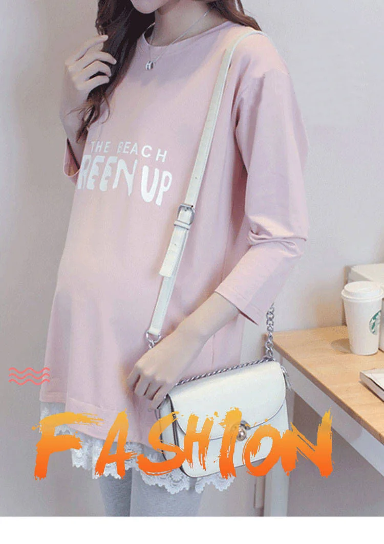 Camisetas de maternidad en distintos colores y tallas