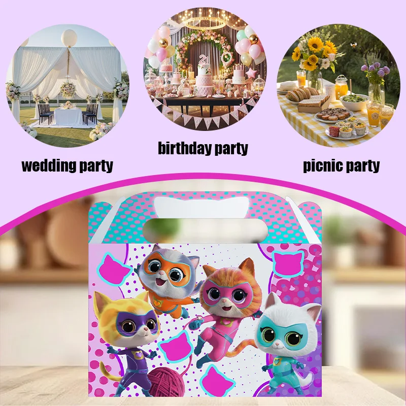Superkitties cajas de cumpleaños para golosinas gatito - imagen 3