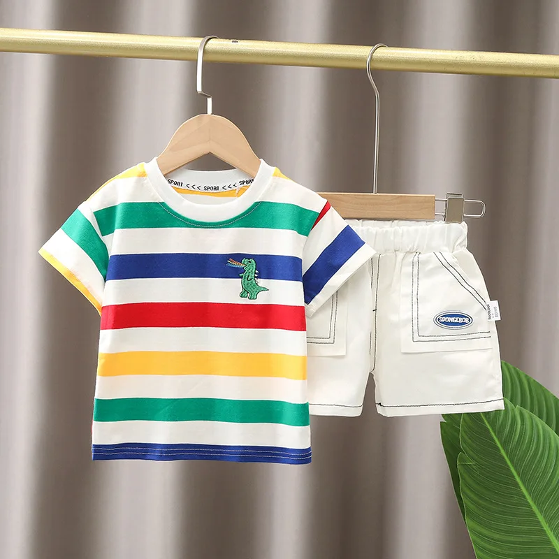 Camiseta informal de algodón con manga corta