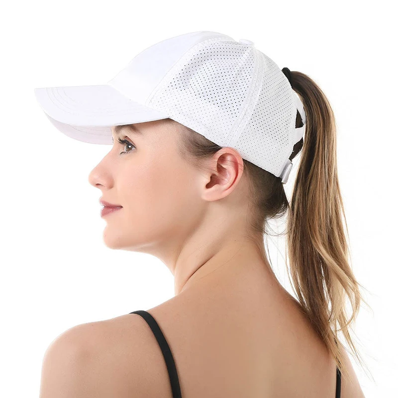 Gorra béisbol con cola de caballo secado rápido para niñas - imagen 2