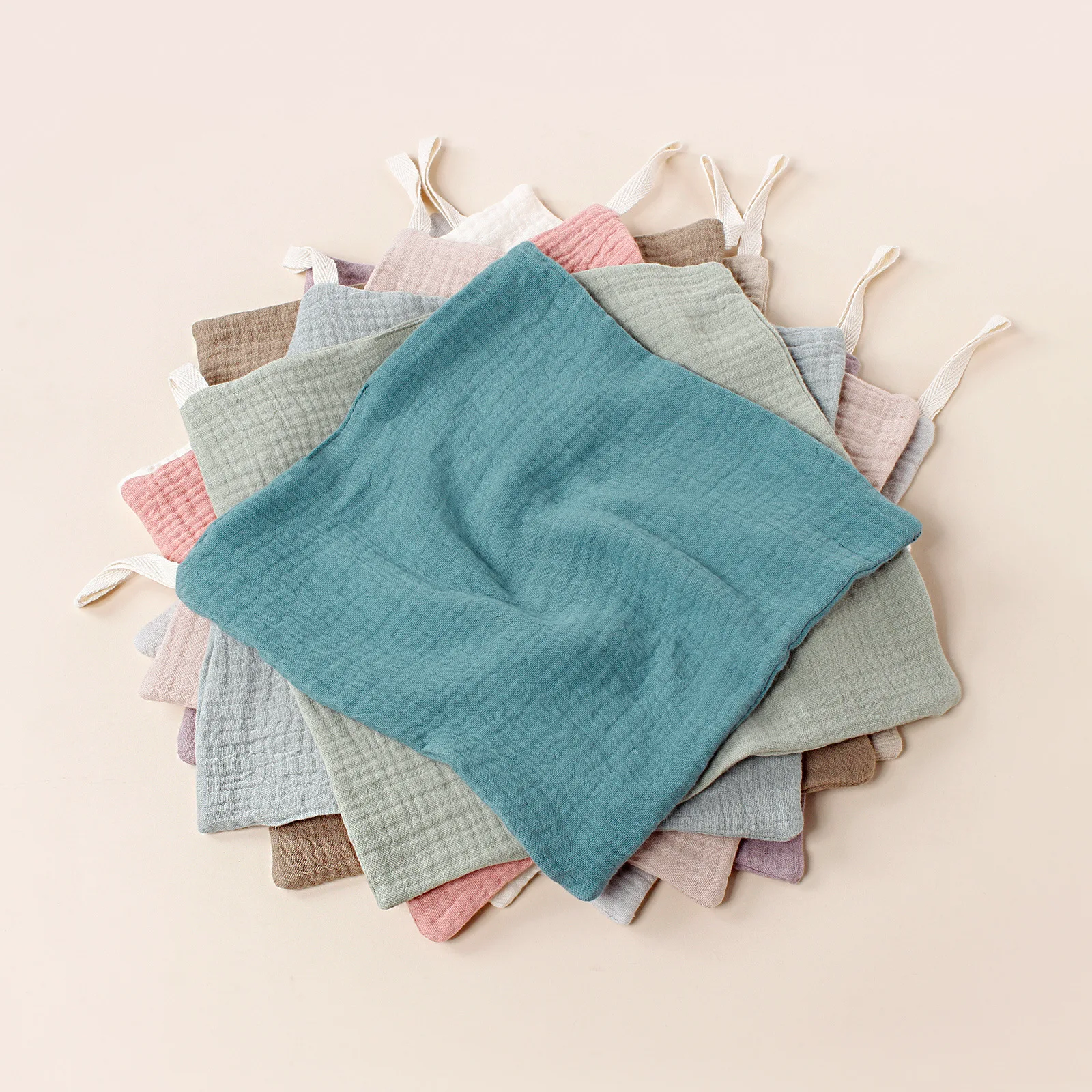 Toalla de algodón bebé para alimentación con baño – Set eructo babero