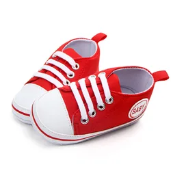 Zapatillas de lona para primeros pasos, suela blanda primavera-otoño