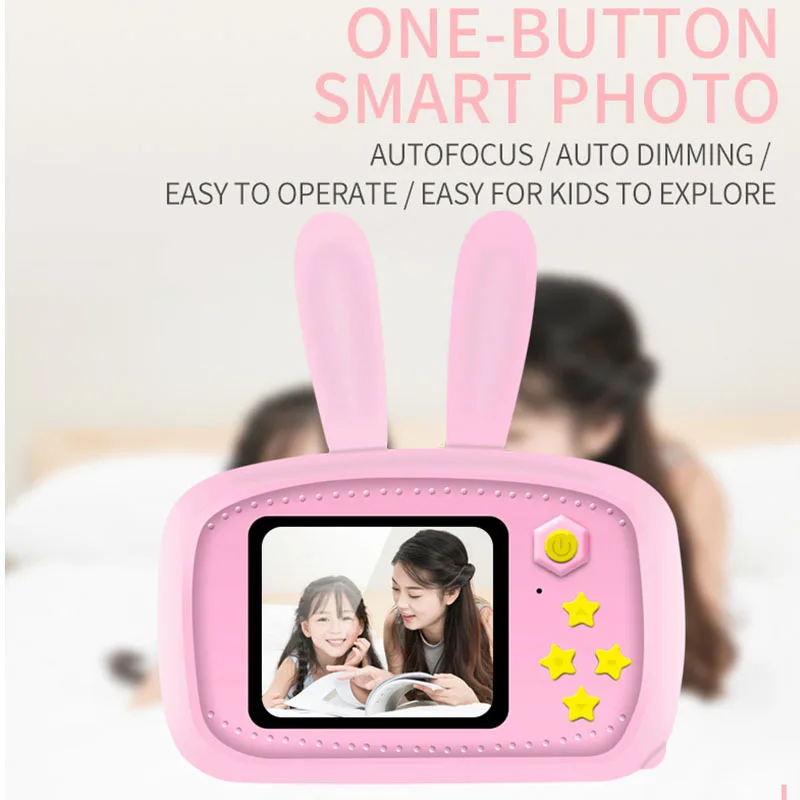 Mini cámara de conejo para niños – Pantalla HD educativa portátil - imagen 3