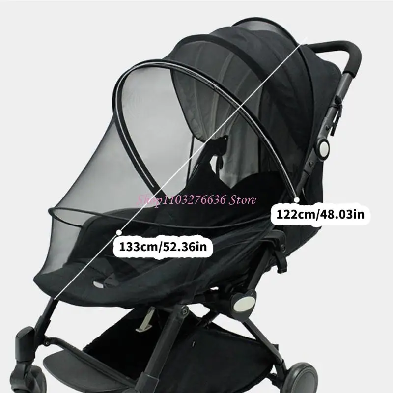 Mosquitera transpirable para cochecito, malla protectora - imagen 5