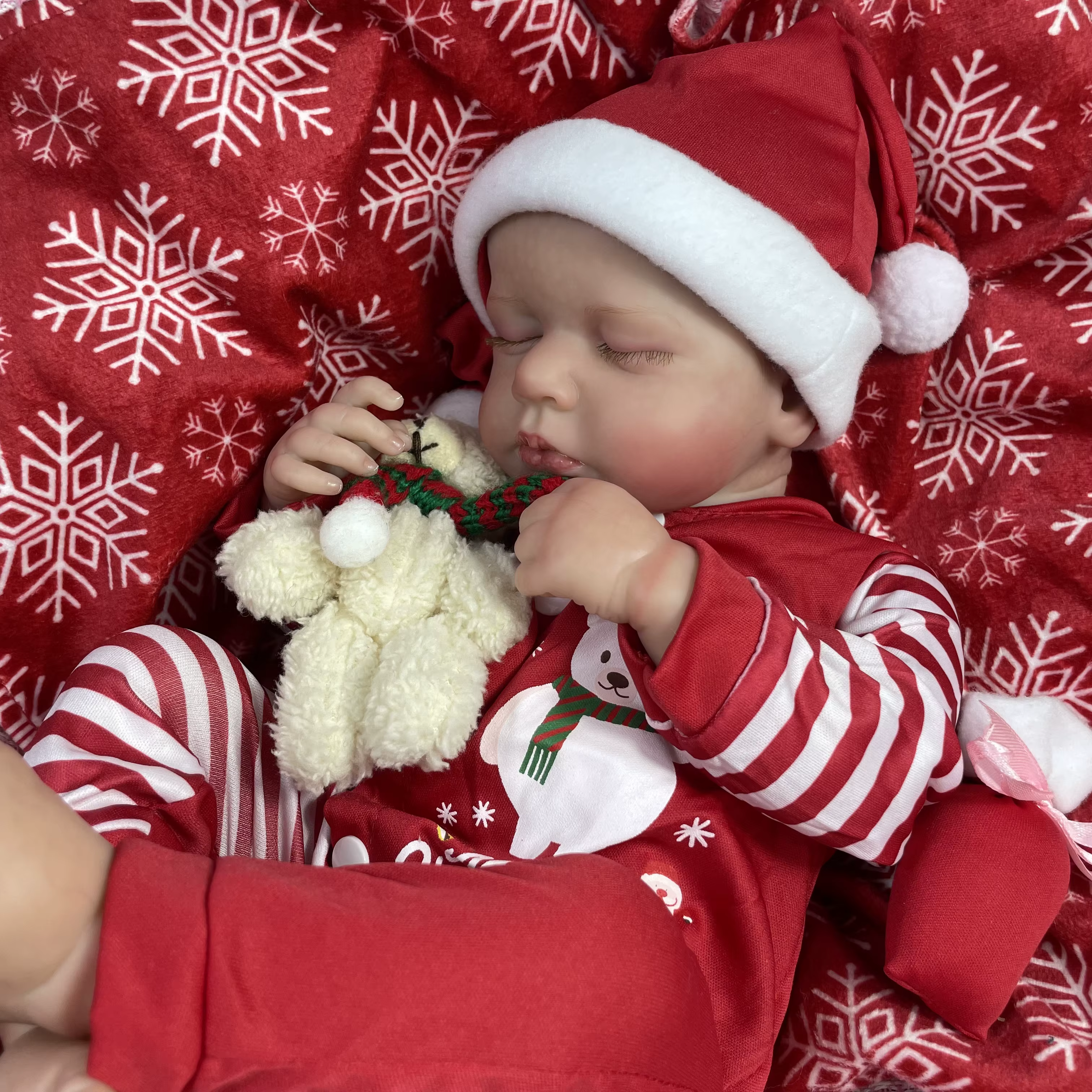 MRB Muñeca Reborn LouLou 50cm realista silicona 3D – Regalo Navidad - imagen 4